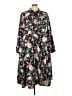 Torrid Floral Multi Color Brown Casual Dress Size 4X Plus (4) - photo 1