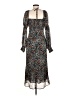 ASTR The Label 100% Polyester Animal Print Blue Casual Dress Size M - photo 2