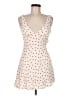 Zara 100% Viscose Hearts White Cocktail Dress Size M - photo 1