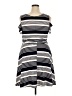 Unbranded Stripes Gray Casual Dress Size 2X - photo 2