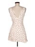 Zara 100% Viscose Hearts White Cocktail Dress Size M - photo 2