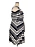 Unbranded Stripes Gray Casual Dress Size 2X - photo 4