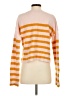 La Ligne 100% Cashmere Stripes Orange Cashmere Pullover Sweater Size XS - photo 2