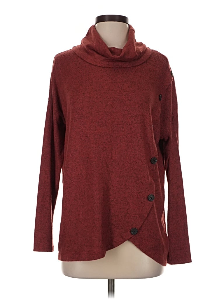 Pre-owned Retrology Turtleneck Sweater In Burgundy