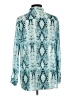 Unbranded Animal Print Teal Long Sleeve Blouse Size L - photo 2