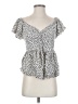 Japna Silver Short Sleeve Blouse Size XS (estimated) - photo 1