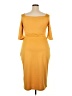 Unbranded Yellow Cocktail Dress Size 2X - photo 2