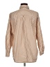 Old Navy 100% Cotton Stripes Brown Long Sleeve Button-Down Shirt Size M - photo 2