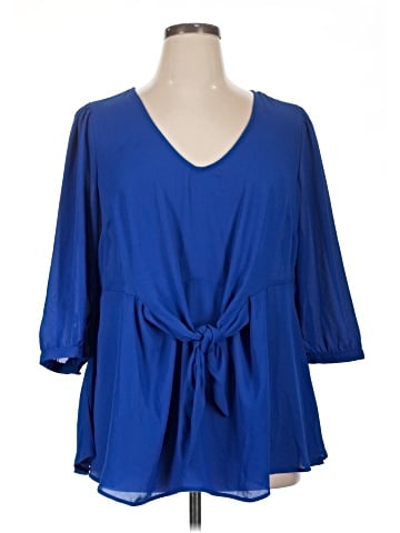 Torrid 3/4 Sleeve Blouse (view 1)