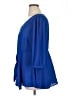Torrid 100% Polyester Blue 3/4 Sleeve Blouse Size 1X Plus (1) - photo 5