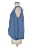 Coldwater Creek 100% Rayon Blue Sleeveless Blouse Size M - photo 5
