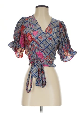 Apiece Apart Short Sleeve Silk Top (view 1)
