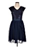 Intrend 100% Polyester Blue Cocktail Dress Size L - photo 1