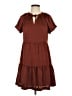 Evereve 100% Polyester Brown Casual Dress Size XS - photo 1