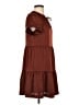 Evereve 100% Polyester Brown Casual Dress Size XS - photo 4