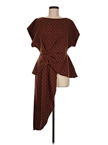 Zara W&B Collection Short Sleeve Blouse (view 1)
