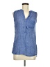Fred David Blue Sleeveless Blouse Size M - photo 1