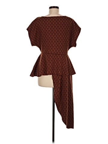 Zara W&B Collection Short Sleeve Blouse (view 2)