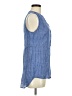 Fred David Blue Sleeveless Blouse Size M - photo 4