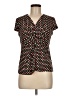 AK Anne Klein Polka Dots Black Short Sleeve Blouse Size M (petite) - photo 1