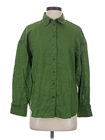 H&M 3/4 Sleeve Button-Down Shirt (view 1)
