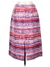 Tory Burch 100% Silk Print Red Silk Skirt Size 4 - photo 1