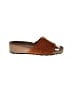 A. Giannetti Animal Print Orange Sandals Size 10 - photo 1