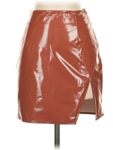 Bear Dance Faux Leather Skirt (view 1)