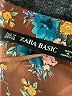 Zara Basic Floral Brown Long Sleeve Blouse Size M - photo 7