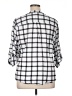 Torrid Silver 3/4 Sleeve Blouse Size 1X Plus (1) - photo 2