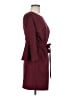 Lulus Solid Burgundy Casual Dress Size M - photo 4