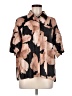 Mulla 100% Polyester Floral Brown Short Sleeve Blouse Size M - photo 1