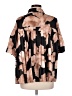 Mulla 100% Polyester Floral Brown Short Sleeve Blouse Size M - photo 2