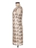 Connected Apparel Graphic Tan Cocktail Dress Size 6 - photo 5
