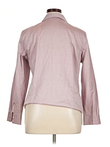 Jones New York Signature 3/4 Sleeve Button-Down Shirt (view 2)