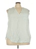 Torrid 100% Rayon Green Sleeveless Blouse Size 3X Plus (3) - photo 1