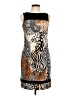 Muse Animal Print Brown Cocktail Dress Size 8 - photo 1