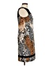 Muse Animal Print Brown Cocktail Dress Size 8 - photo 4