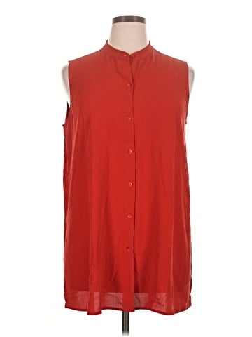 Eileen Fisher Sleeveless Button-Down Shirt (view 1)