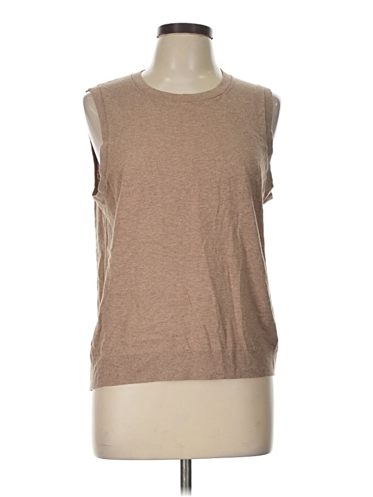 Pre-owned J.crew Factory Store Sweater Vest In Tan