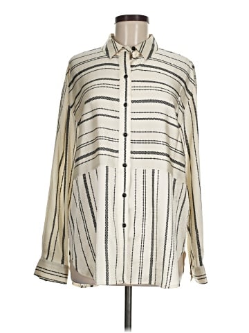 Karl Lagerfeld Paris Long Sleeve Button-Down Shirt (view 1)
