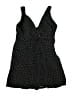 Miraclesuit Polka Dots Black Swimsuit Cover Up Size 16 - photo 1