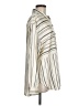 Karl Lagerfeld Paris Stripes Ivory Long Sleeve Button-Down Shirt Size M - photo 4