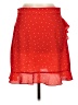 Assorted Brands 100% Polyester Polka Dots Red Casual Skirt Size M - photo 2