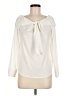 Bar III Ivory Long Sleeve Blouse Size M - photo 1