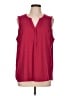 Apt. 9 100% Polyester Red Sleeveless Blouse Size XL - photo 1