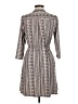 Robert Louis Print Gray Casual Dress Size M - photo 2