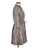 Robert Louis Print Gray Casual Dress Size M - photo 4