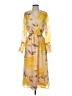 Halogen Yellow Casual Dress Size S - photo 1