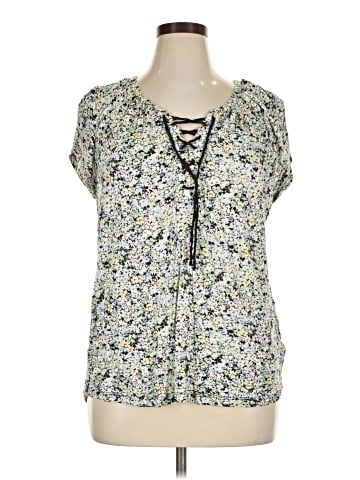 Chaps Short Sleeve Blouse (view 1)